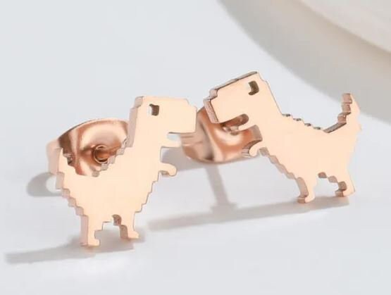 Boy mom gift - Cute dinosaur earring studs