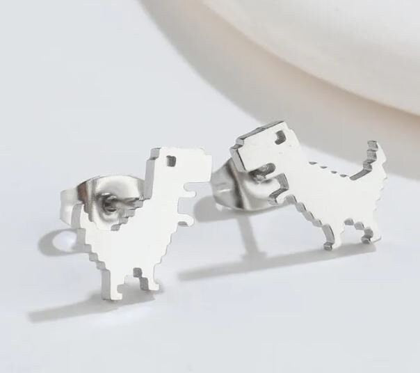 Boy mom gift - Cute dinosaur earring studs