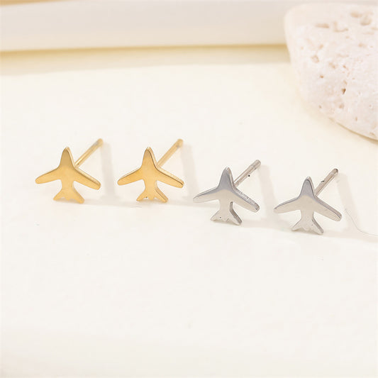 Simple and sweet little "ear" planes earrings